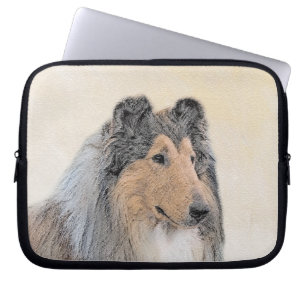 Collie (Rough) Malerei - Niedliche Original Hunde Laptopschutzhülle