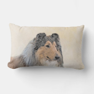 Collie (Rough) Malerei - Niedliche Original Hunde Lendenkissen