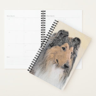 Collie (Rough) Malerei - Niedliche Original Hunde Planer