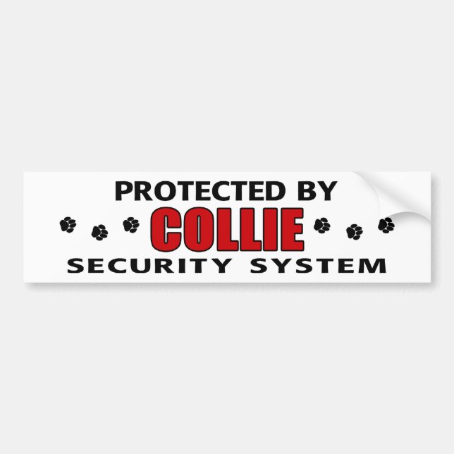 Collie Security Autoaufkleber (Vorne)