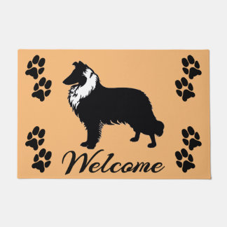 Collie / Sheltie Willkommen Fußmatte