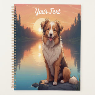 Collie Shepherd am See Planer