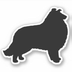 Collie Silhouette Hunde Rasse Vinyl Sticker