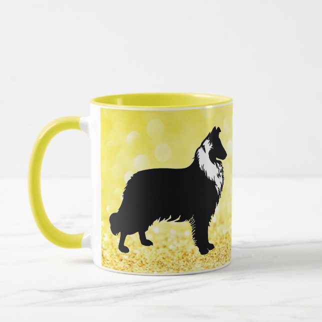 Collie Silhouette Tasse (Links)