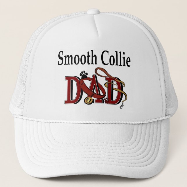 Collie Smooth Vater Hat Truckerkappe (Vorderseite)