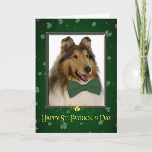 Collie St. Patrick's Card Karte