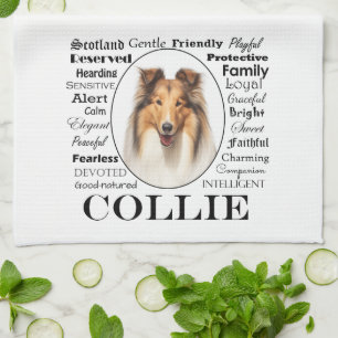 Collie Traits Geschirrtuch