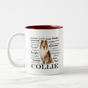 Collie Traits Zweifarbige Tasse