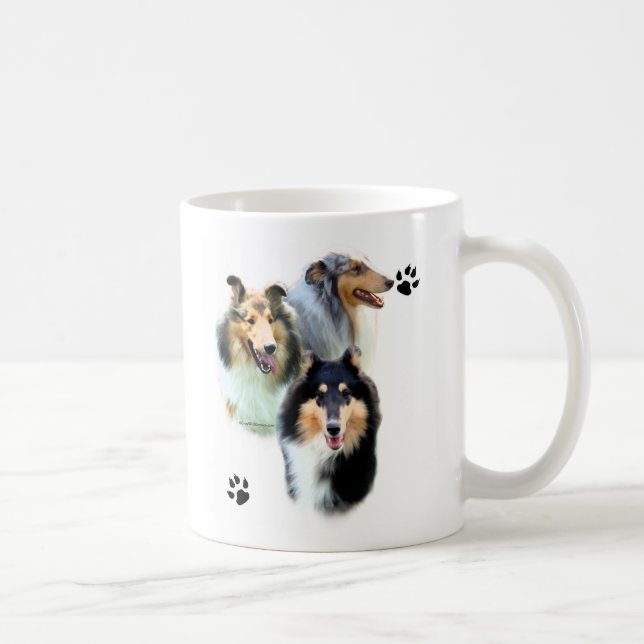 Collie Trio Kaffeetasse (Rechts)