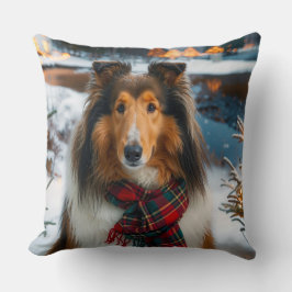 Collie Urlaub Kissen