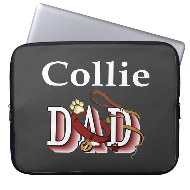 Collie Vater Gifts Laptopschutzhülle (Vorderseite)
