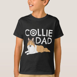 Collie Vater Niedlich Doppy Welpen Tiergeschenk T-Shirt