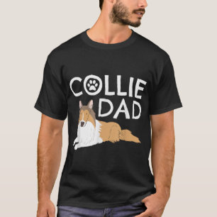 Collie Vater Niedlich Doppy Welpen Tiergeschenk T-Shirt