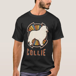Collie Vintage Classic Retro Hunde Liebe T-Shirt