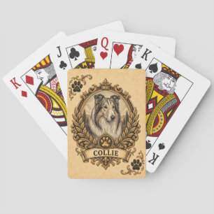 Collie, Vintage Heritage Hund Spielkarten