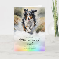 Collie Wasserfarben-Hundeschwanz-Beileid