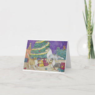 Collie-Weihnachten Feiertagskarte