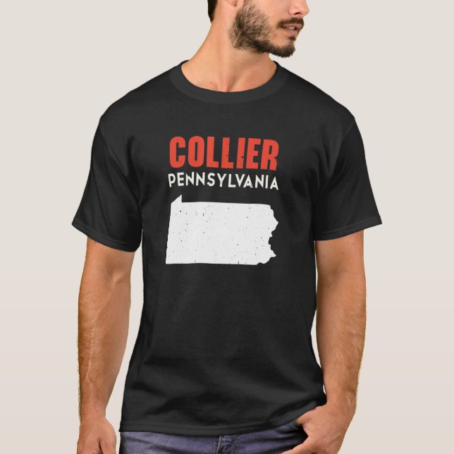 Collier Pennsylvania USA Staat America Travel T-Shirt (Vorderseite)