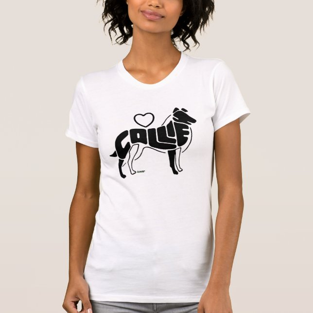 COLLIES-SILHOUETTE T-Shirt (Vorderseite)