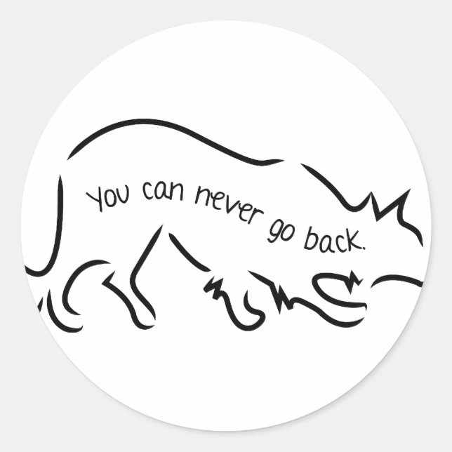 Colliese an den Grenzen - Sie können nie wieder zu Runder Aufkleber (Vorderseite)