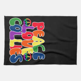 Colliese zur Liebe des Friedens Geschirrtuch