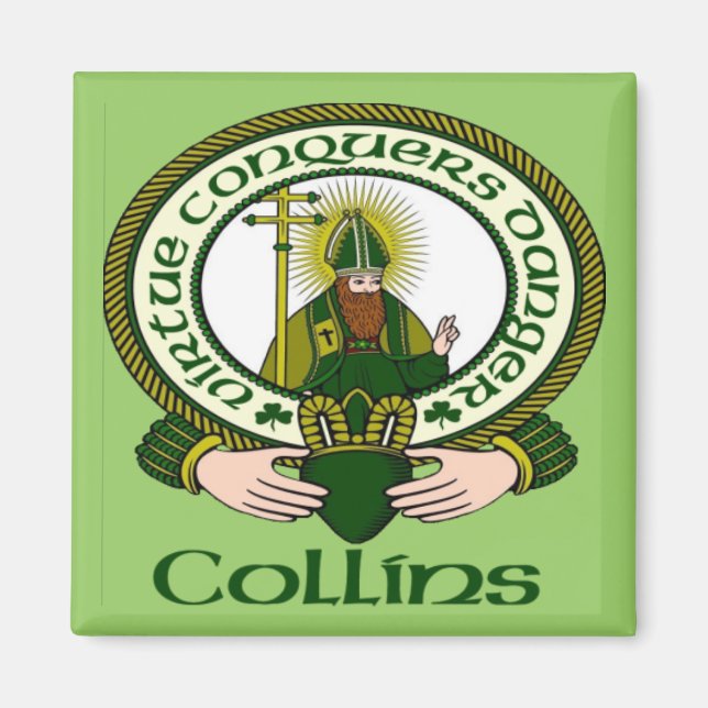 Collins Clan Motto Magnet (Vorne)
