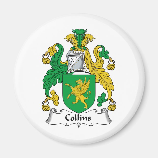 Collins Familienwappen Magnet (Vorne)