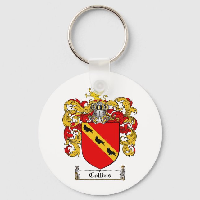 COLLINS FAMILIENWAPPEN - SAMMELCOAT VON WAFFEN SCHLÜSSELANHÄNGER (Vorderseite)