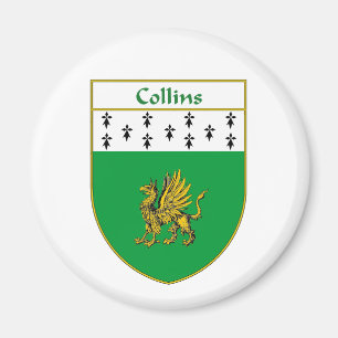 Collins Wappen/Familienwappen Magnet