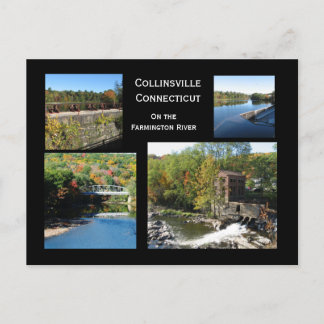 Collinsville am Farmington River Postkarte