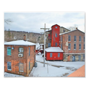 Collinsville Factory Gebäude Foto Print