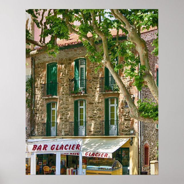 Collioure Bar Glacier Poster (Vorne)