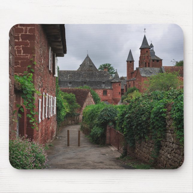 Collonges-La-Rouge, das rote Dorf mousepad (Vorne)
