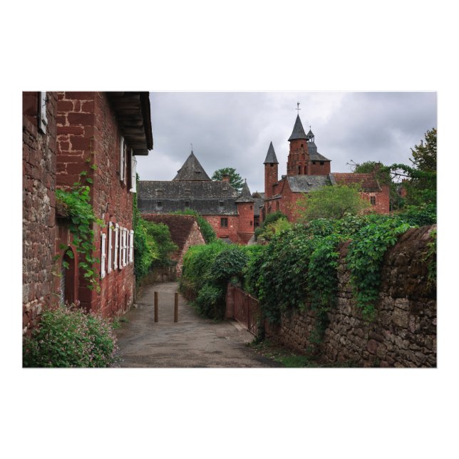 Collonges-la-Rouge, das rote Foto des Dorfes (Vorne)
