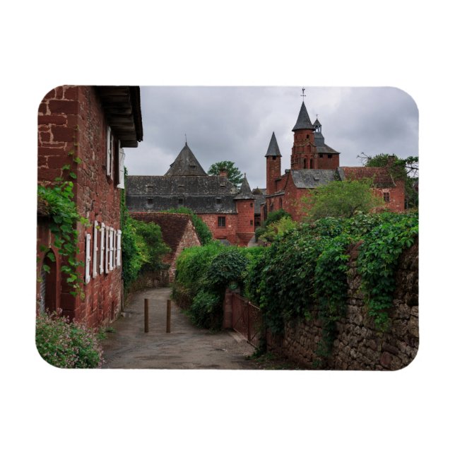 Collonges-la-Rouge, Frankreich, rechteckiger Magne Magnet (Horizontal)