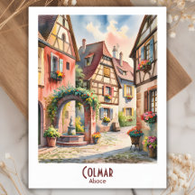 Colmar Alsace Frankreich Reisen Vintages Wasser