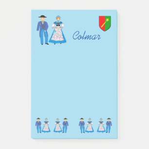 Colmar, Elsass, Frankreich Post-it Klebezettel