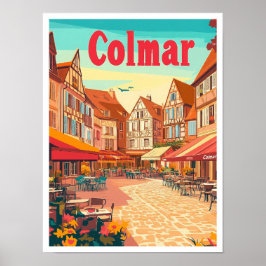 Colmar France Art Vintage Poster