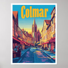 Colmar France Art Vintage Poster