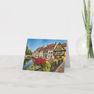 Colmar France Watercolor Karte