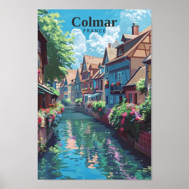 Colmar Frankreich Kunst, Dichtung und Musik Poster (Vorne)