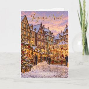Colmar Weihnachtsmarkt Feiertagskarte