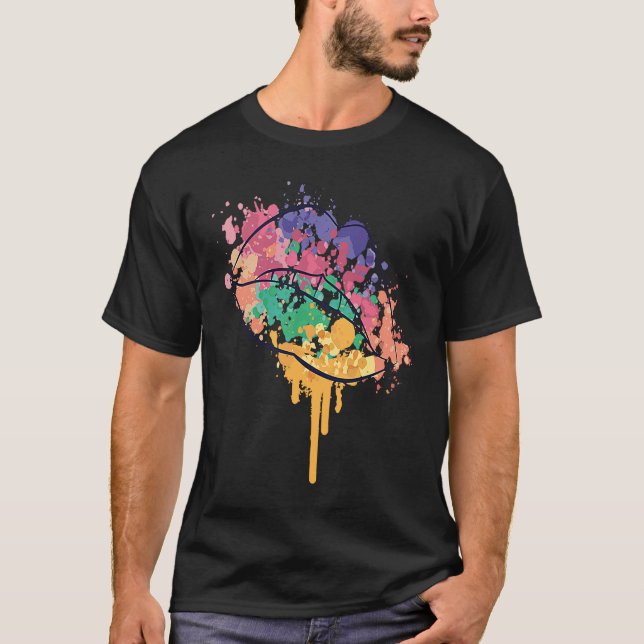 Colofrul Lips Sexy T-Shirt (Vorderseite)