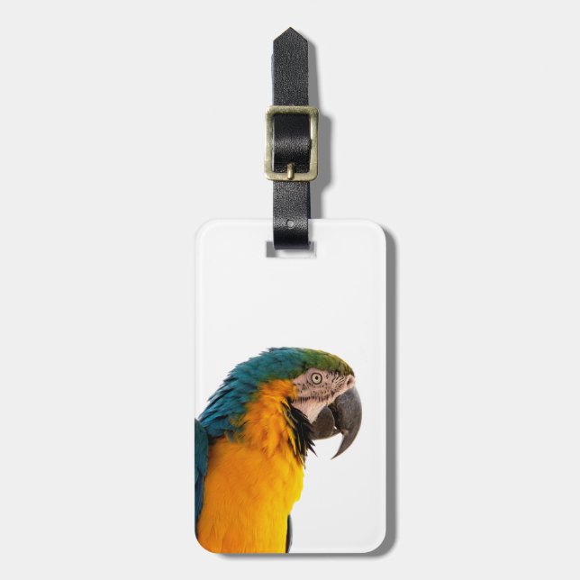 coloful Parrot  Gepäckanhänger (Vorderseite vertikal)