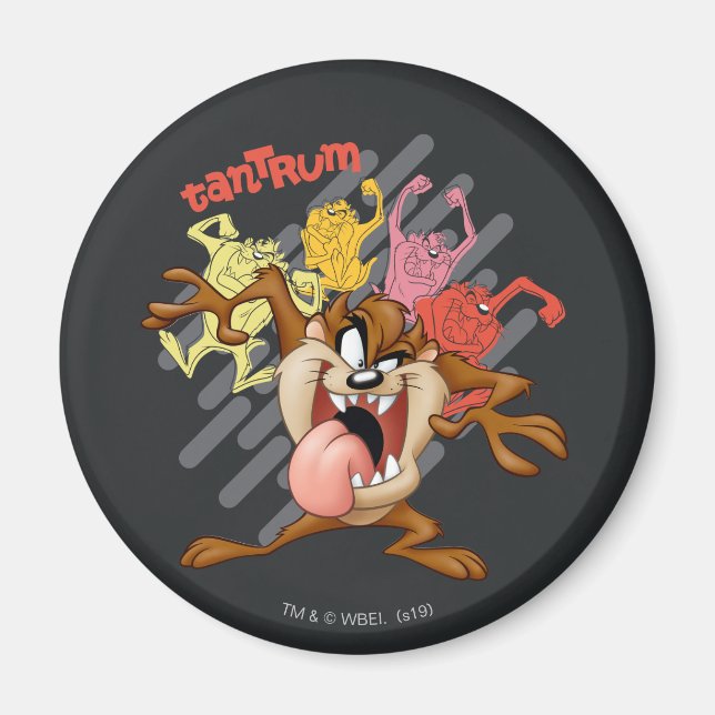 Coloful "Tantrum" TAZ™ Magnet (Vorne)
