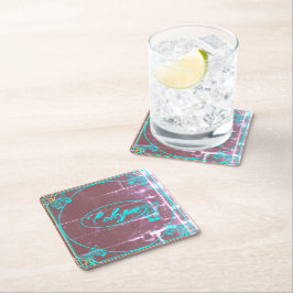 Cologne – Colonia – Köln Art Nouveau shabby chic Rechteckiger Pappuntersetzer