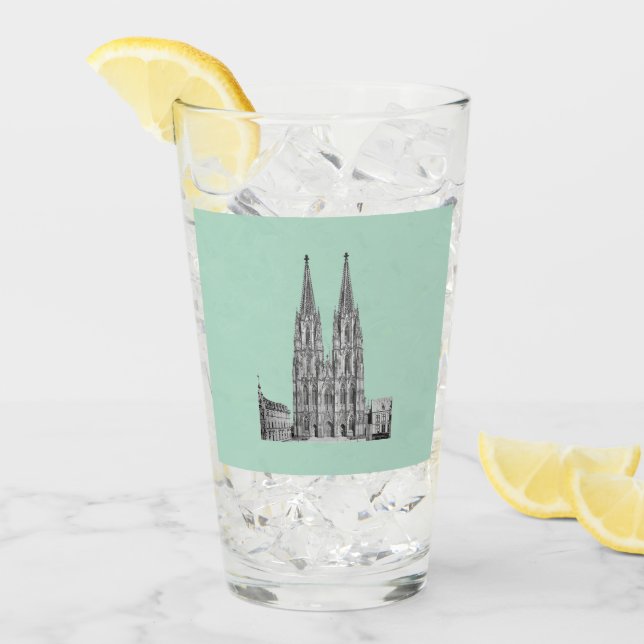 Cologne Dome Cologne Köln Kölschglas Glas (Vorderseite Ice)