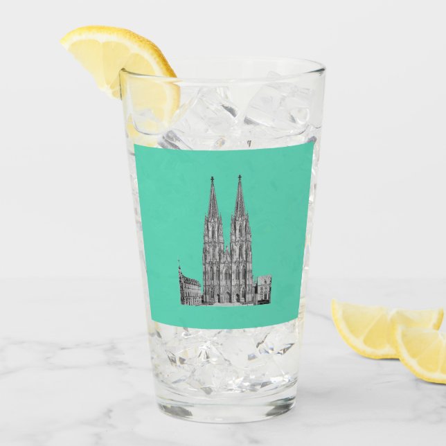 Cologne Dome Cologne Köln Kölschglas Glas (Vorderseite Ice)