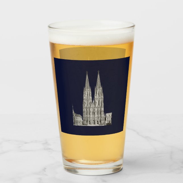 Cologne Dome Cologne Köln Kölschglas Glas (Vorne (Gefüllt))