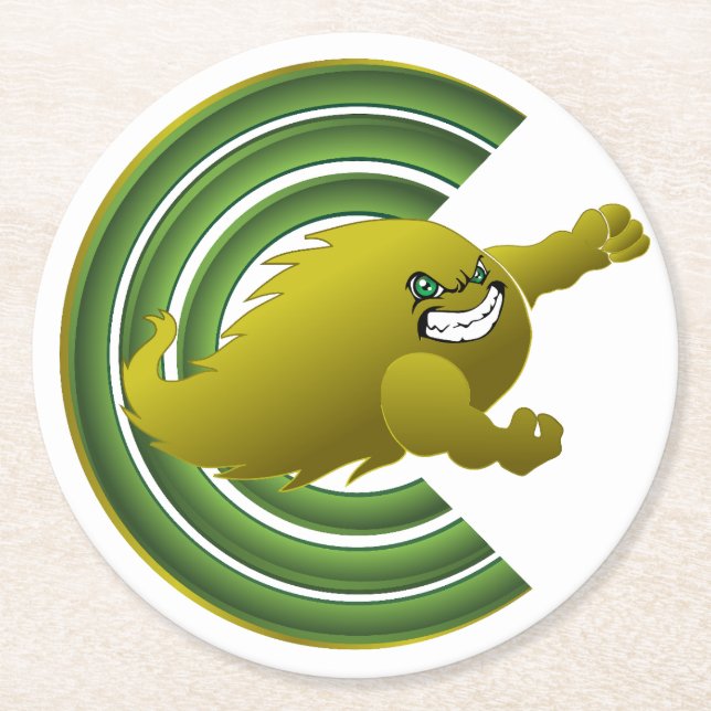 Coloma Comets #2 Runder Pappuntersetzer (Vorderseite)